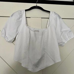 Abercrombie and Fitch white corset top